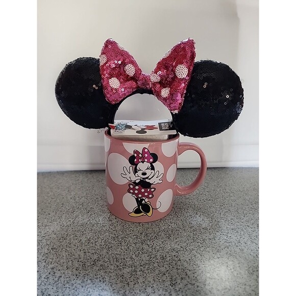 DISNEY - Minnie Mouse Mug and Headband Ears - Picture 1 of 3